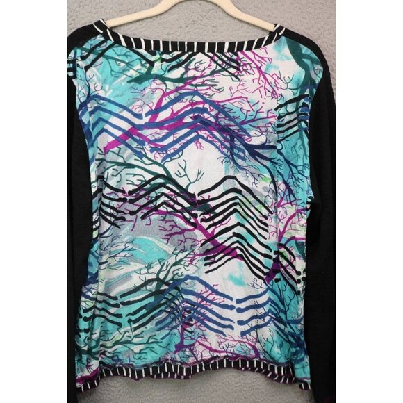 Orientique Naturally Australian Long Sleeve Top-Artsy-Size XL - Picture 9 of 10